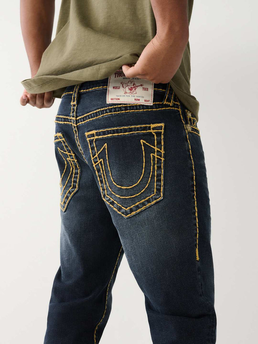 Mens Jeans True Religion Jeans Blue Stitching True Religion Men's