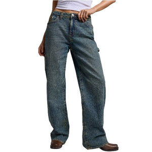 TRUE RELIGION JEAN CARPENTER LEILA HR WIDE LEG EVANGELINE-True Religion