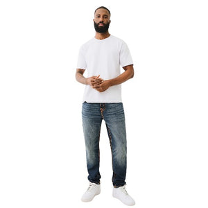 TRUE RELIGION JEANS ROCCO NF PIKSTITCH 32IN TRAVIS DARK WASH-True Religion