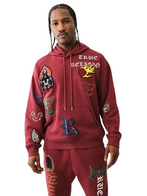 TRUE RELIGION SWEATER PATCH EMBRO HOODIE BROADWAY-True Religion