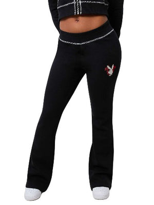 TRUE RELIGION TRXPB CRYSTAL MR BOOTCUT PANTS JET BLACK-True Religion