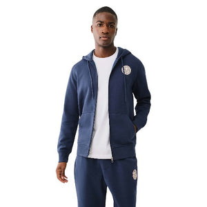 TRUE RELIGION TRUE COLLEGE ZIP HOODIE DRESS BLUE-True Religion