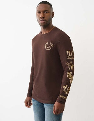 True Religion Sweater Self Hs Ls Thermal Java