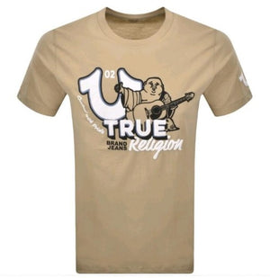 True Religion T-Shirt Big Horseshoe Buddha Ss Travertine