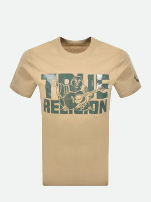 True Religion T-Shirt Overlap Tr Buddha Ss Travertine