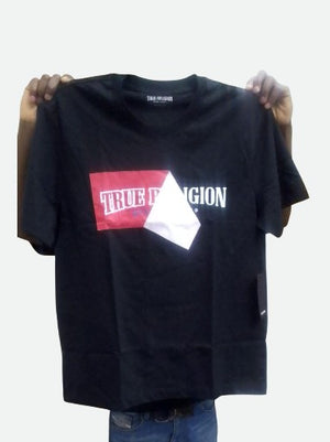 True Religion T-Shirt Ss Peal Off Arch Jet Black