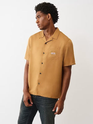 True Religion Shirt Graphic Ss Camp Chipmunk