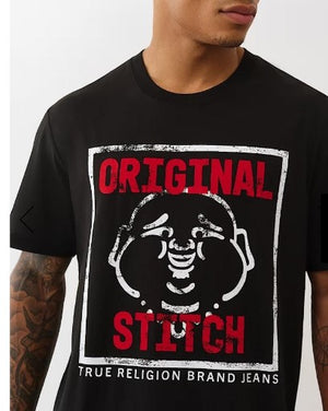 True Religion T-Shirt Flock Original Stitch Black