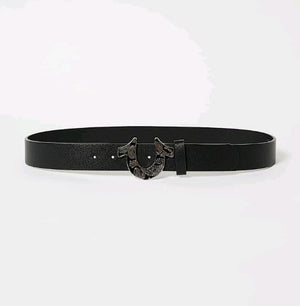 True Religion Belt Paisley Buckle Black