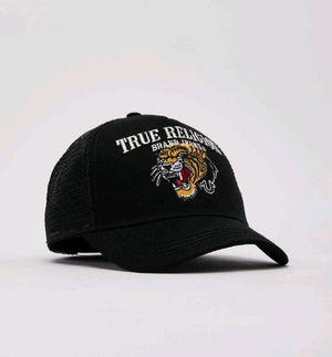True Religion Item Tiger Trucker Black