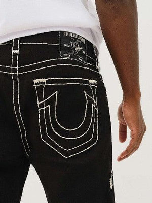 True Religion Jeans Rocco Super T No Flap 32 In Black Rinse