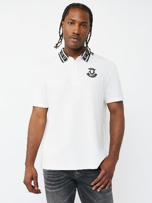 True Religion Golfer Pique Optic White