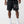 True Religion Shorts Buddha Face Big T Fleece Jet Black