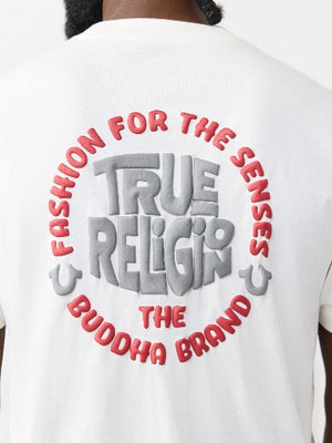 True Religion T-Shirt Burg Winter White