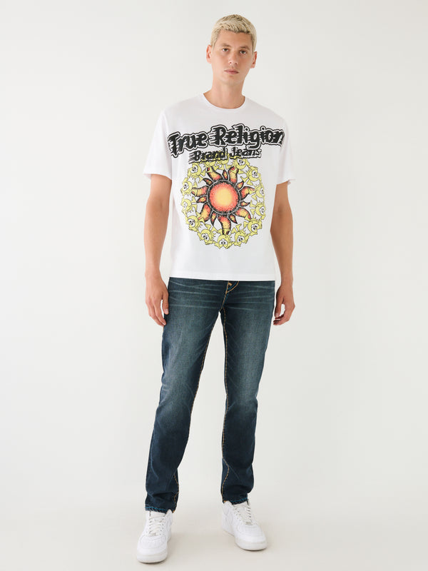 True Religion Relaxed T-Shirt Blazing Shoey Optic White