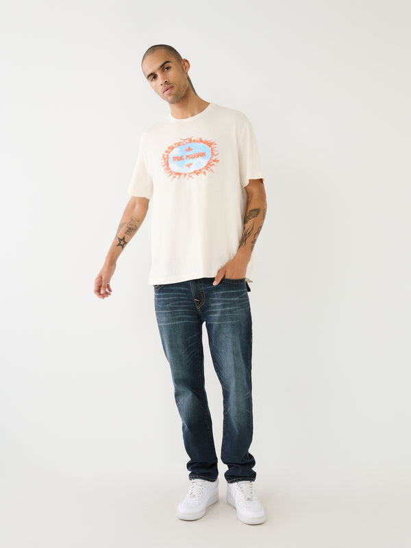 True Religion Relaxed T-Shirt Stone Winter White