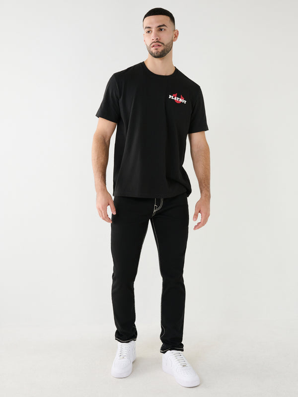 True Religion Relaxed T-Shirt Logo Jet Black