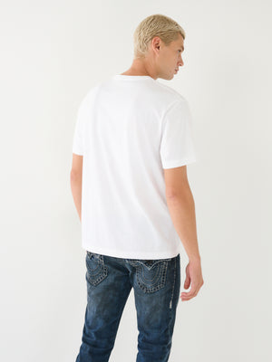 True Religion Relaxed T-Shirt Double Retro Optic White-True Religion