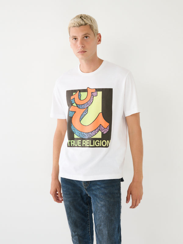 True Religion Relaxed T-Shirt Double Retro Optic White