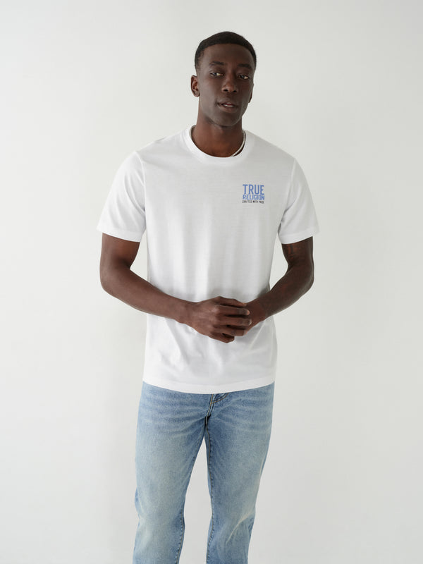 True Religion Multi Logo T-Shirt Optic White