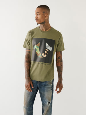 True Religion Multi Camo T-Shirt Kalamata-True Religion