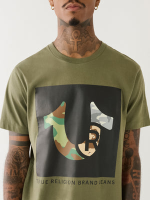 True Religion Multi Camo T-Shirt Kalamata-True Religion