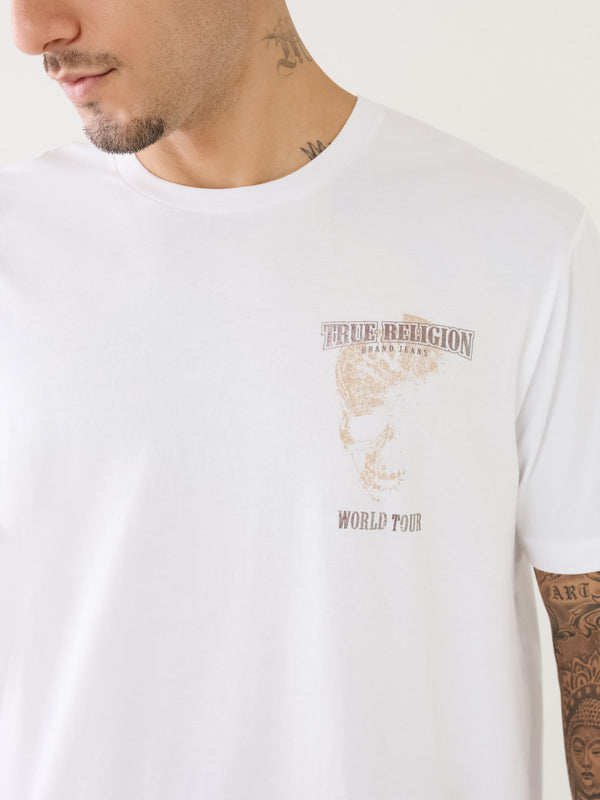 True Religion Relaxed Skull T-Shirt Optic White