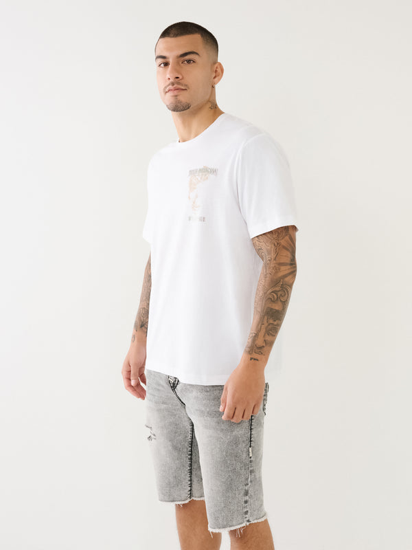 True Religion Relaxed Skull T-Shirt Optic White