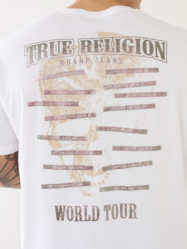 True Religion Relaxed Skull T-Shirt Optic White