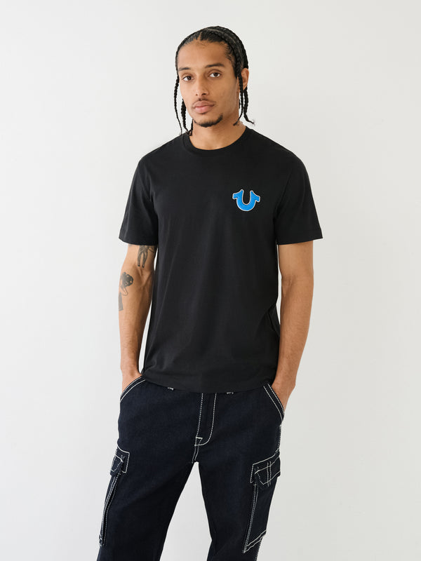 True Religion Shoey T-Shirt Puff News Jet Black