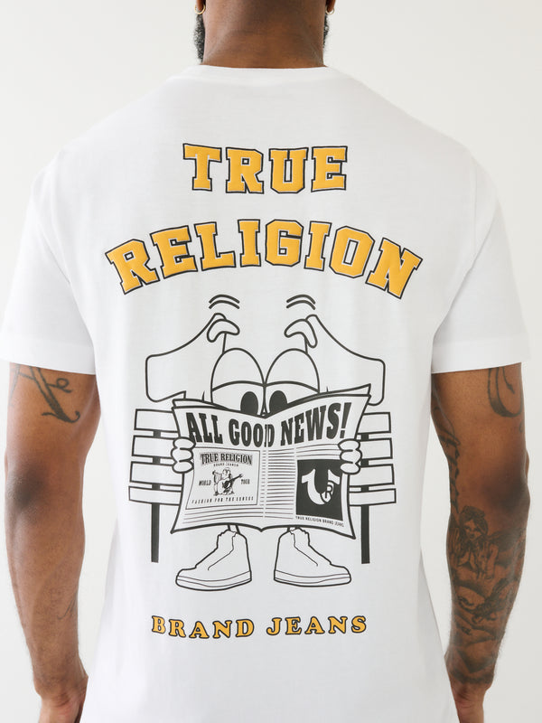 True Religion Shoey Puff News Optic White