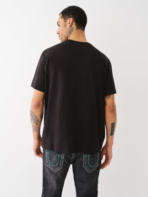 True Religion Relaxed Tiger T-Shirt Jet Black