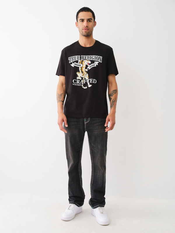 True Religion Relaxed Tiger T-Shirt Jet Black