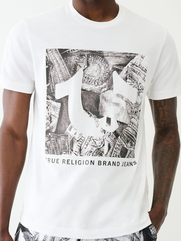 True Religion Jeans Registered T-Shirt Optic White