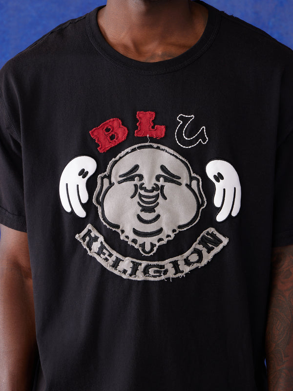 True Religion Blu X Tr T-Shirt Boxy Faint Black