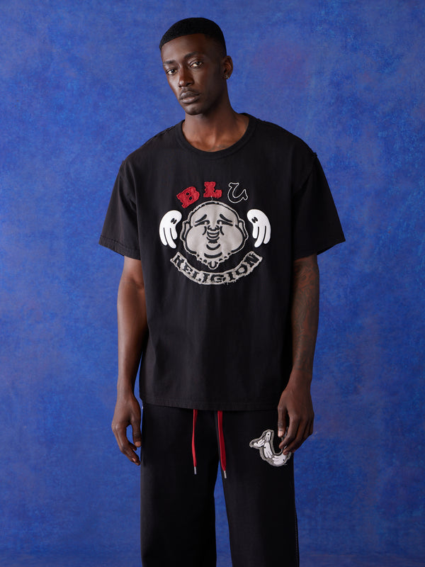 True Religion Blu X Tr T-Shirt Boxy Faint Black