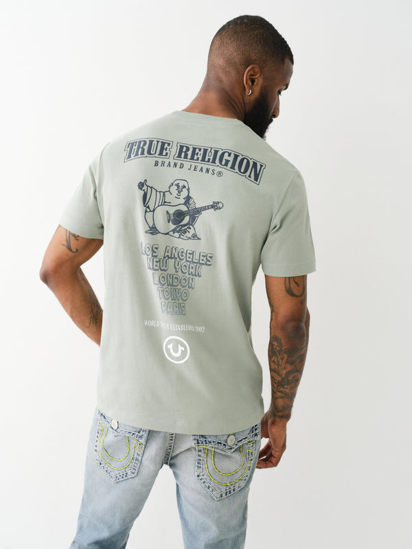 True Religion High Density T-Shirt Ship Green