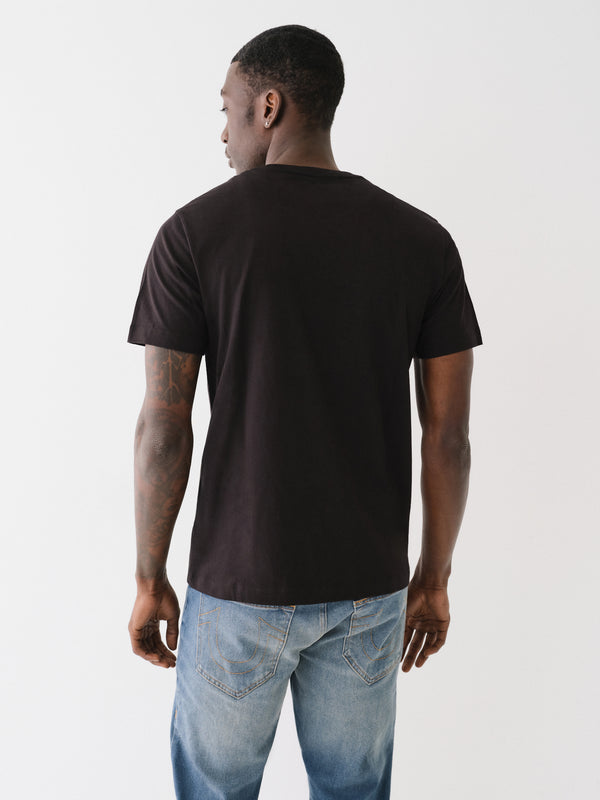 True Religion Waterbase T-Shirt Embro Cowboy Jet Black