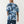 True Religion Drop Shoulder T-Shirt Camo Blue