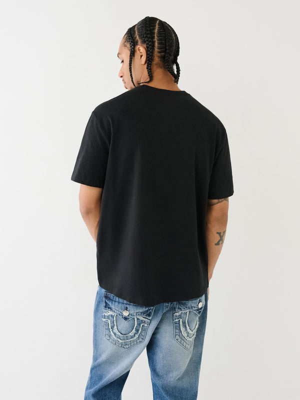 True Religion Relaxed T-Shirt True 2002 Camo Jet Black