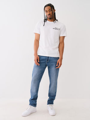 True Religion T-Shirt Have A Nice Day Puff White-True Religion