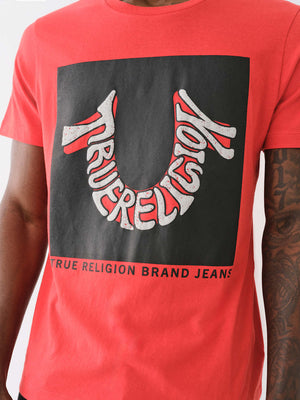 True Religion Warped T-Shirt Lava-True Religion