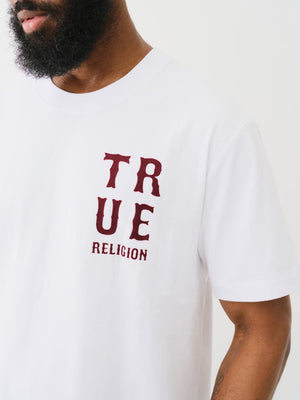 True Religion Western Flock T-Shirt Optic White-True Religion