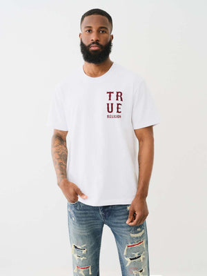 True Religion Western Flock T-Shirt Optic White-True Religion