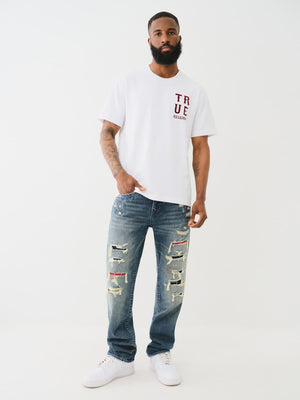 True Religion Western Flock T-Shirt Optic White-True Religion