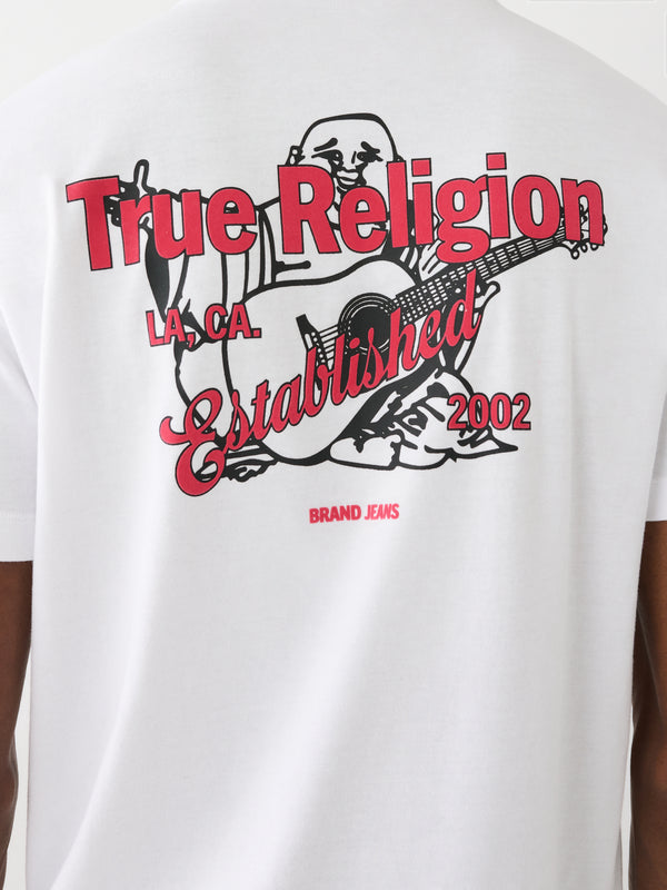 True Religion T-Shirt Logo Optic White