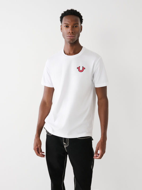 True Religion T-Shirt Logo Optic White