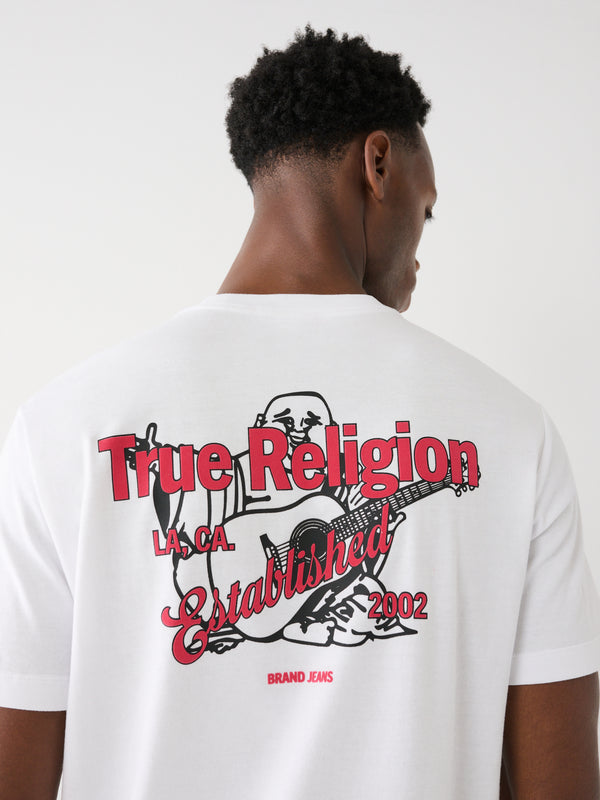 True Religion T-Shirt Logo Optic White