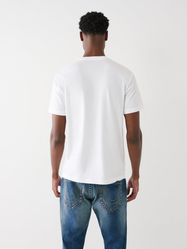 True Religion Explore T-Shirt Arch Logo Optic White