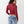 True Religion Sweater Ladies Zip Front Contrast Tibetan Red